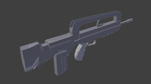 GIAT FAMAS Assault Rifle Model preview image